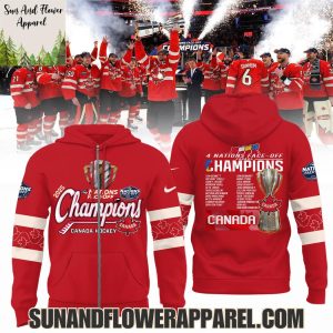 2025 Canada Hockey 4 Nations Face-Off Champions Hoodie – Limited Edition