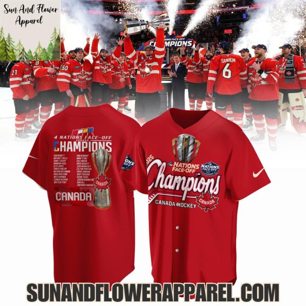 2025 Canada Hockey 4 Nations Face-Off Champions Hoodie – Limited Edition