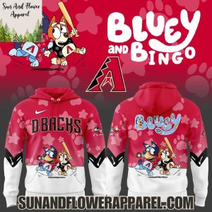 Arizona Diamondbacks 2025 Bluey And Bingo Hoodie