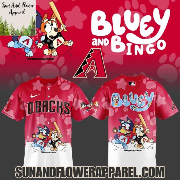 Arizona Diamondbacks 2025 Bluey And Bingo Hoodie