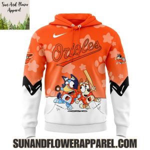 Baltimore Orioles 2025 Bluey And Bingo Hoodie