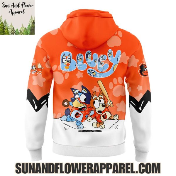 Baltimore Orioles 2025 Bluey And Bingo Hoodie