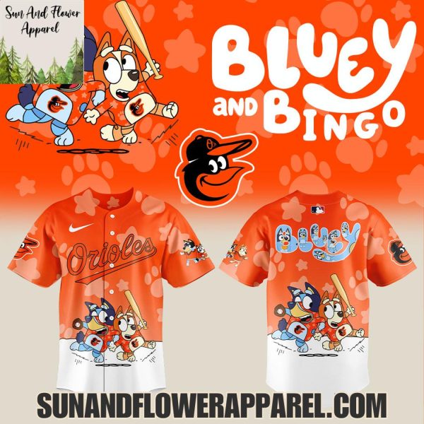 Baltimore Orioles 2025 Bluey And Bingo Hoodie