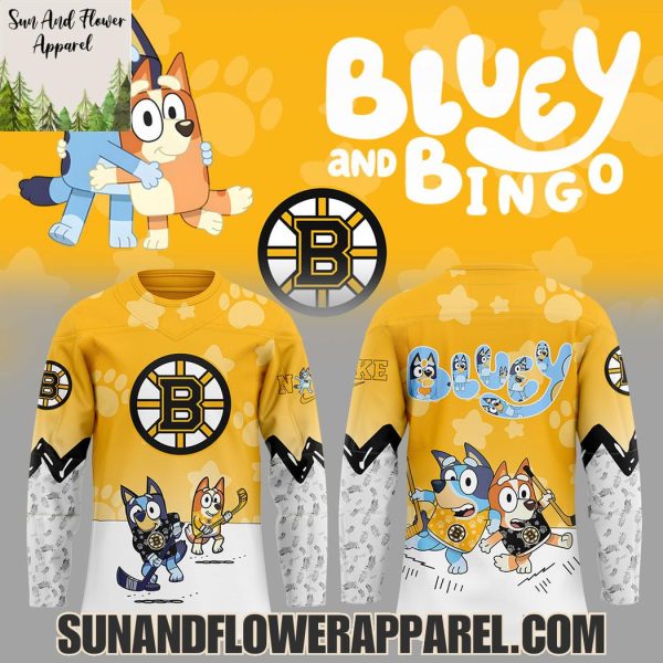 Boston Bruins 2025 Bluey And Bingo Hoodie