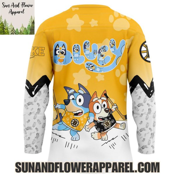 Boston Bruins 2025 Bluey And Bingo Hoodie