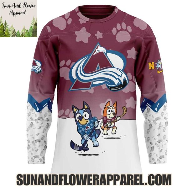 Colorado Avalanche 2025 Bluey And Bingo Hoodie