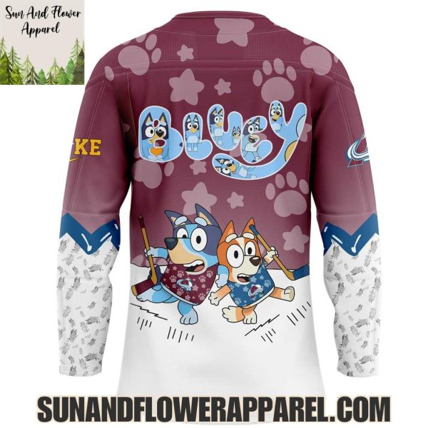 Colorado Avalanche 2025 Bluey And Bingo Hoodie