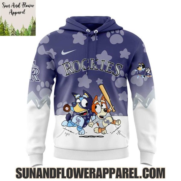 Colorado Rockies 2025 Bluey And Bingo Hoodie