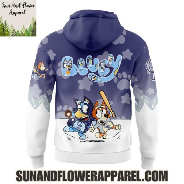 Colorado Rockies 2025 Bluey And Bingo Hoodie