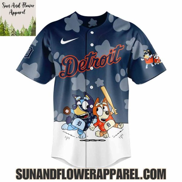 Detroit Tigers 2025 Bluey And Bingo Hoodie