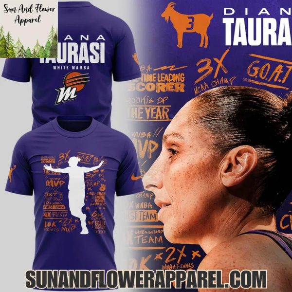 Diana Taurasi x Phoenix Mercury 2025 White Mamba Special New Edition Hoodie