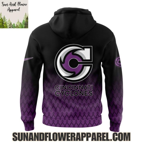 Cincinnati Cyclones 2025 Fight Cancer Limited Edition Hoodie