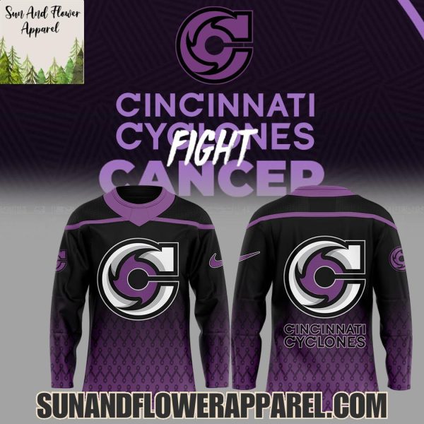 Cincinnati Cyclones 2025 Fight Cancer Limited Edition Hoodie