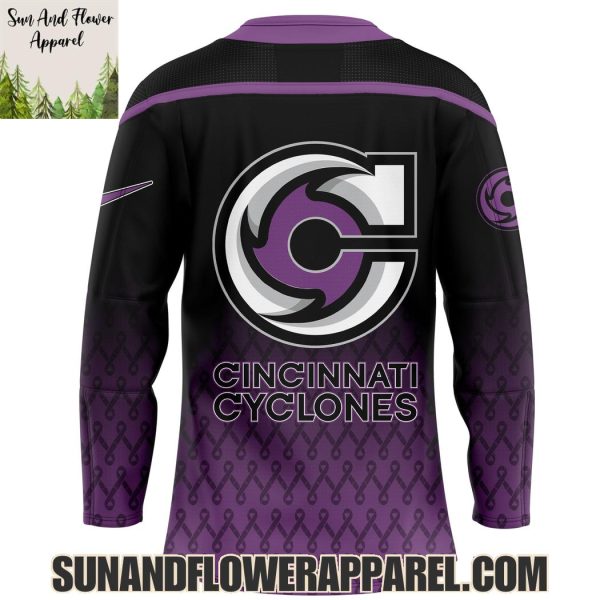 Cincinnati Cyclones 2025 Fight Cancer Limited Edition Hoodie