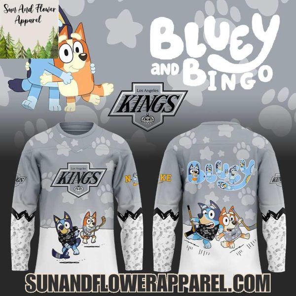 Los Angeles Kings 2025 Bluey And Bingo Hoodie