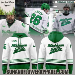 Michigan State Spartans Men’s Ice Hockey 2025 Kelly Greens Uniform Hoodie