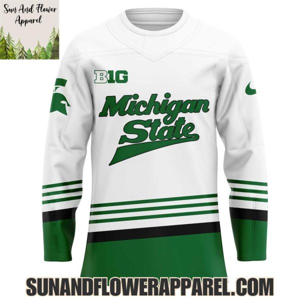 Michigan State Spartans Men’s Ice Hockey 2025 Kelly Greens Uniform Hoodie