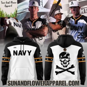 Navy Midshipmen Baseball 2025 Fear The Bones Limited Edition Hoodie