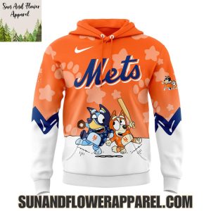 New York Mets 2025 Bluey And Bingo Hoodie