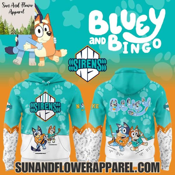 New York Sirens 2025 Bluey And Bingo Hoodie