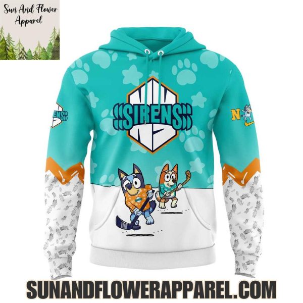 New York Sirens 2025 Bluey And Bingo Hoodie