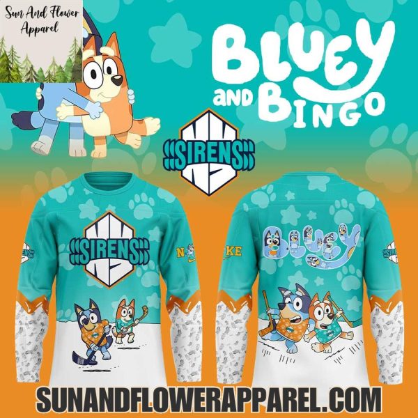 New York Sirens 2025 Bluey And Bingo Hoodie