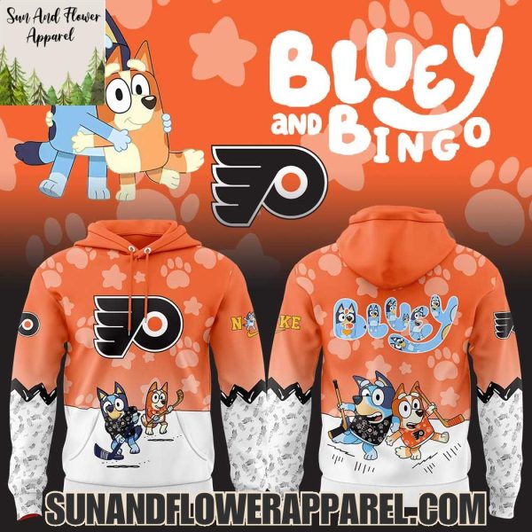 Philadelphia Flyers 2025 Bluey And Bingo Hoodie