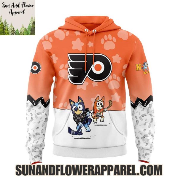 Philadelphia Flyers 2025 Bluey And Bingo Hoodie