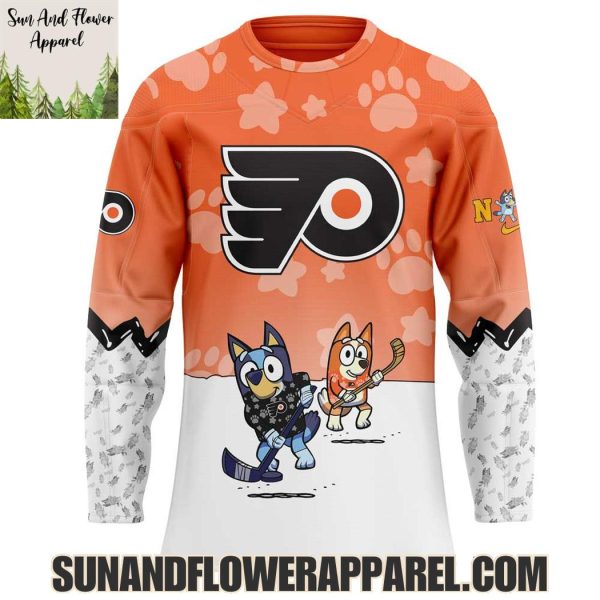 Philadelphia Flyers 2025 Bluey And Bingo Hoodie