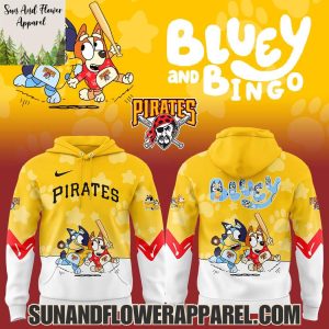 Pittsburgh Pirates 2025 Bluey And Bingo Hoodie