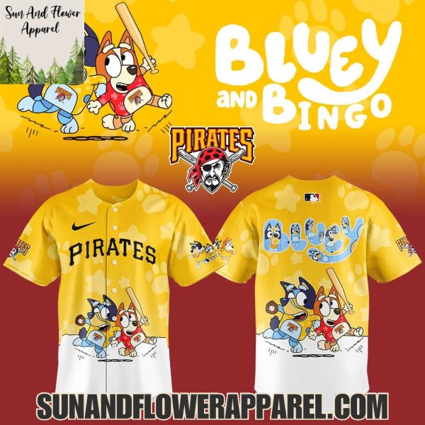 Pittsburgh Pirates 2025 Bluey And Bingo Hoodie