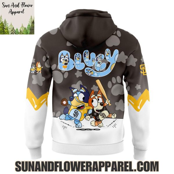 San Diego Padres 2025 Bluey And Bingo Hoodie