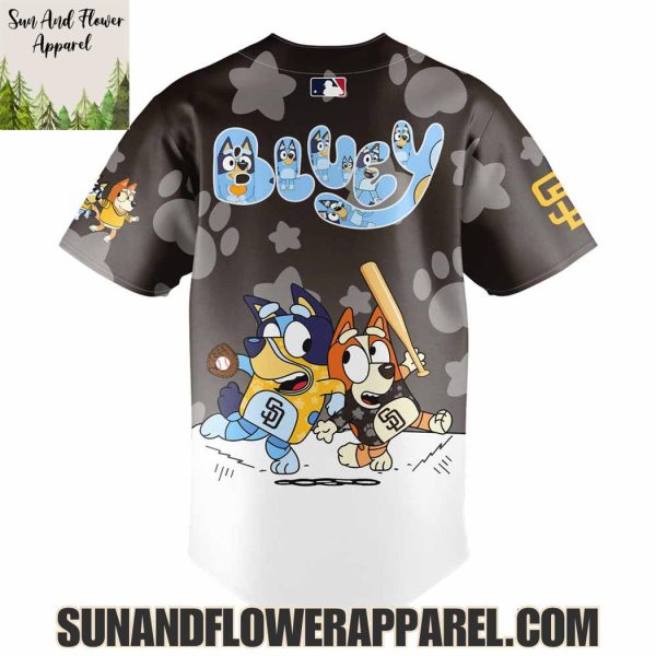 San Diego Padres 2025 Bluey And Bingo Hoodie