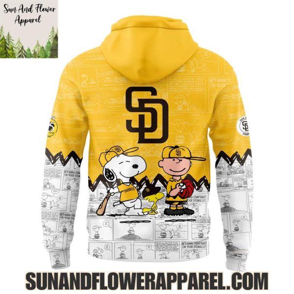 San Diego Padres Peanuts Night Happiness Is 75 Years Hoodie