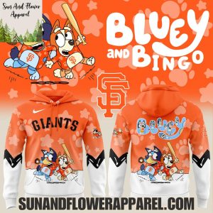 San Francisco Giants 2025 Bluey And Bingo Hoodie