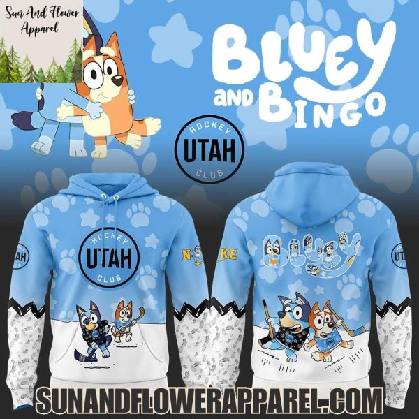 Utah Hockey Club 2025 Bluey And Bingo Hoodie