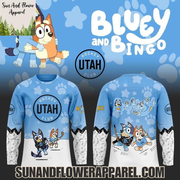 Utah Hockey Club 2025 Bluey And Bingo Hoodie