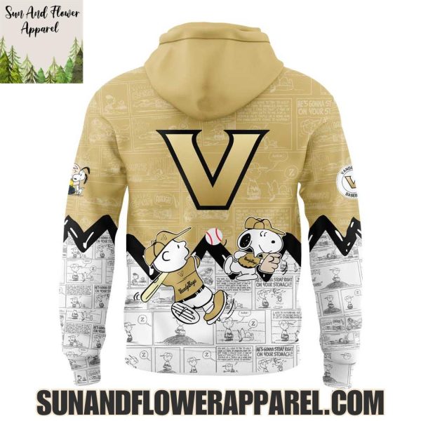 Vanderbilt Commodores Baseball Peanuts Night Happiness Is 75 Years Hoodie