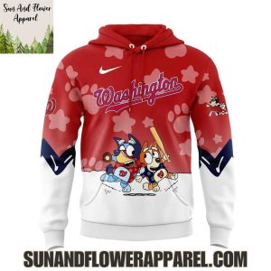 Washington Nationals 2025 Bluey And Bingo Hoodie