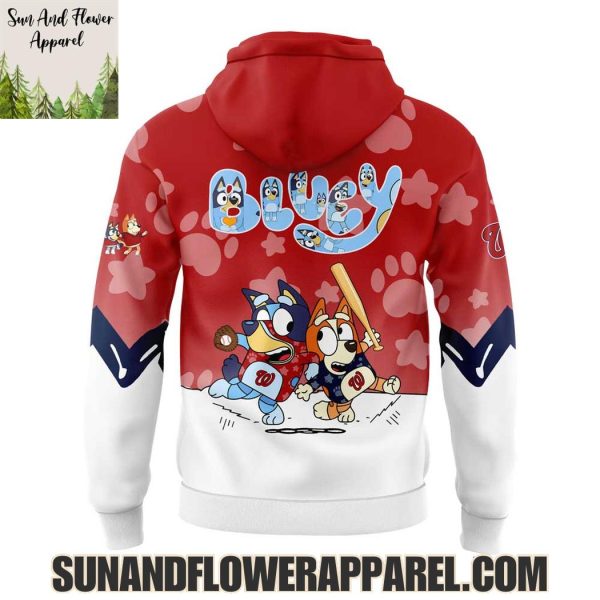 Washington Nationals 2025 Bluey And Bingo Hoodie