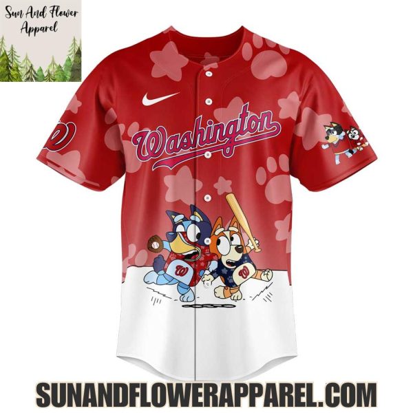 Washington Nationals 2025 Bluey And Bingo Hoodie