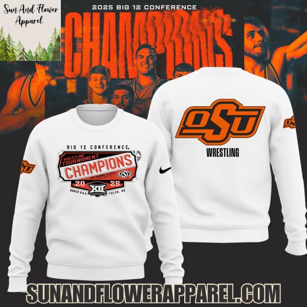 2025 Big 12 Conference Champiosn Oklahoma State Cowboys Limited Edition Hoodie