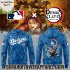 2025 Los Angeles Dodgers x Akaza Demon Slayer Kimetsu No Yaiba Limited Edition Hoodie