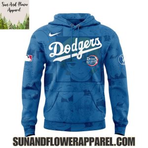 2025 Los Angeles Dodgers x Zenitsu Agatsuma Demon Slayer Kimetsu No Yaiba Limited Edition Hoodie