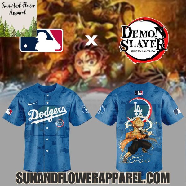 2025 Los Angeles Dodgers x Zenitsu Agatsuma Demon Slayer Kimetsu No Yaiba Limited Edition Hoodie