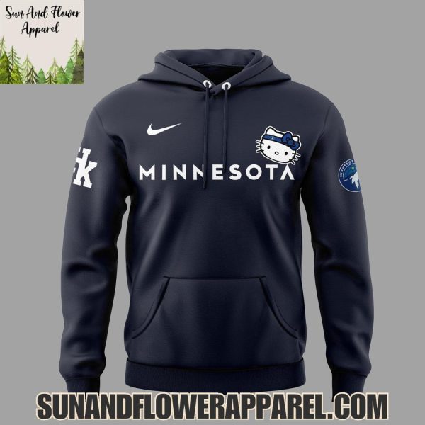 2025 Minnesota Timberwolves Hello Kitty Night Special Edition Hoodie