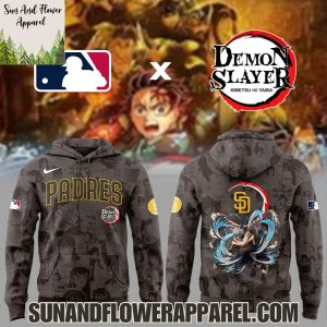 2025 San Diego Padres x Inosuke Hashibira Demon Slayer Kimetsu No Yaiba Limited Edition Hoodie