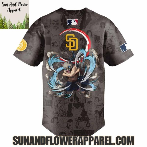 2025 San Diego Padres x Inosuke Hashibira Demon Slayer Kimetsu No Yaiba Limited Edition Hoodie