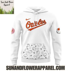 Baltimore Orioles Hello Kitty Night 2025 Special Edition Hoodie