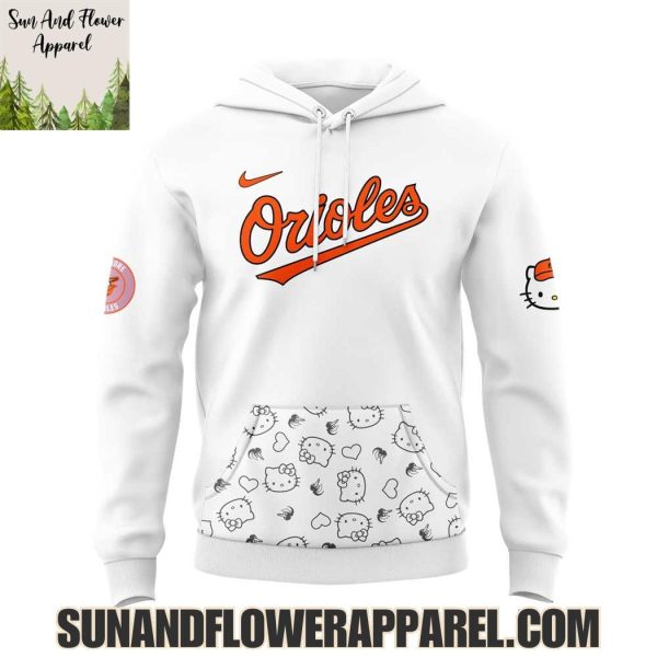 Baltimore Orioles Hello Kitty Night 2025 Special Edition Hoodie